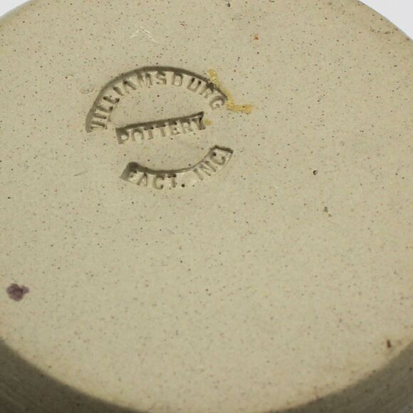 Vintage Tapered Candlestick by Williamsburg Pottery Ceramic Stoneware Colonial - Picture 3 of 7